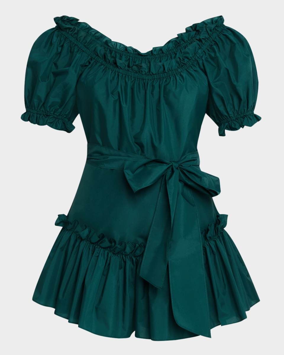 Estine Taffeta Mini Dress